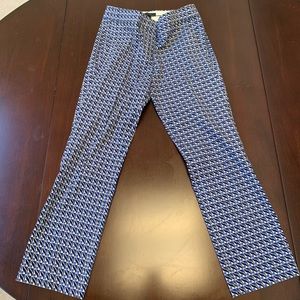 Jcrew geo print trouser pants, 0
